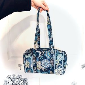 Vera Bradley Mod Floral Blue Quilted Purse